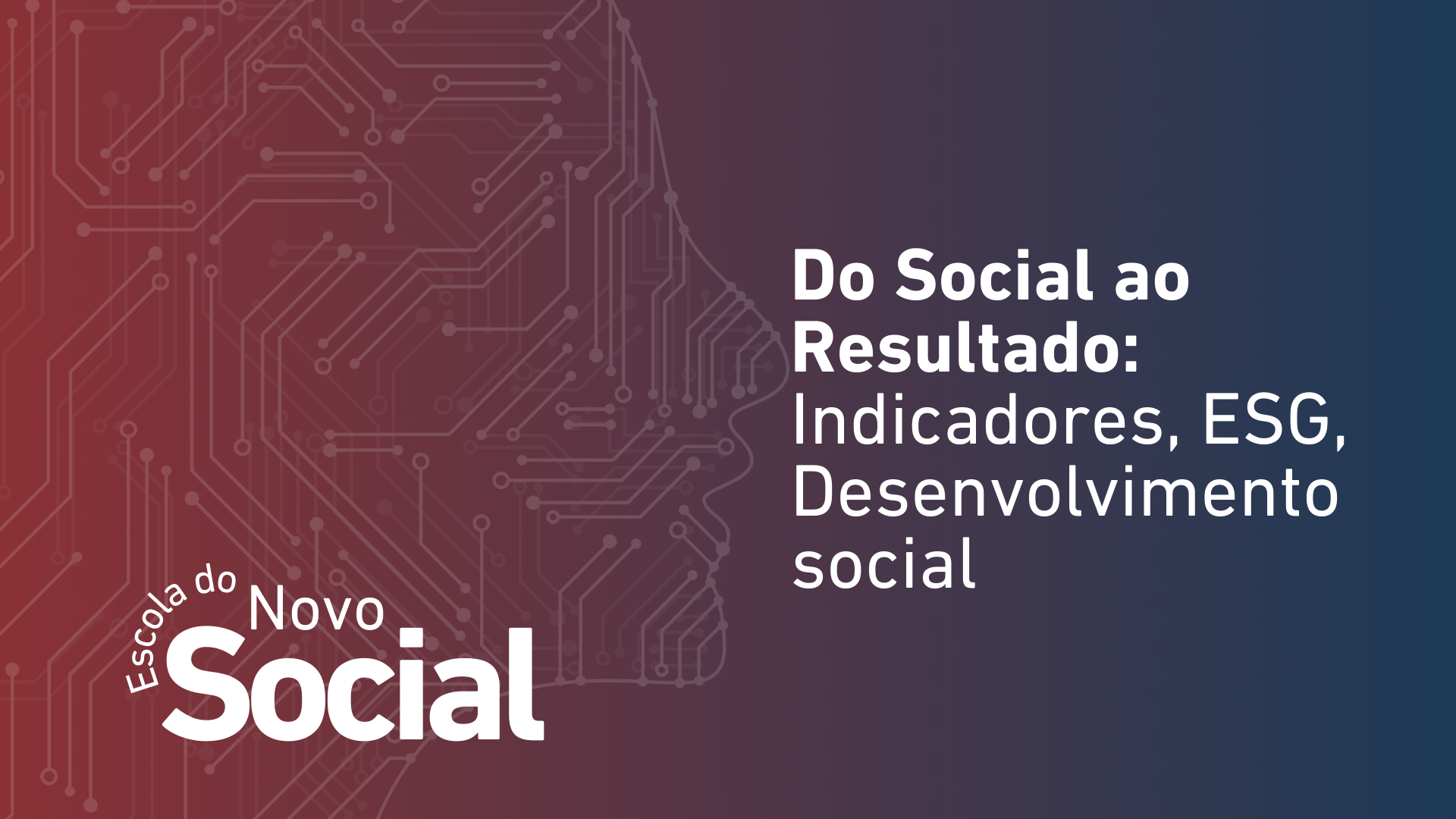 Do Social ao Resultado: Indicadores, ESG, Desenvolvimento social